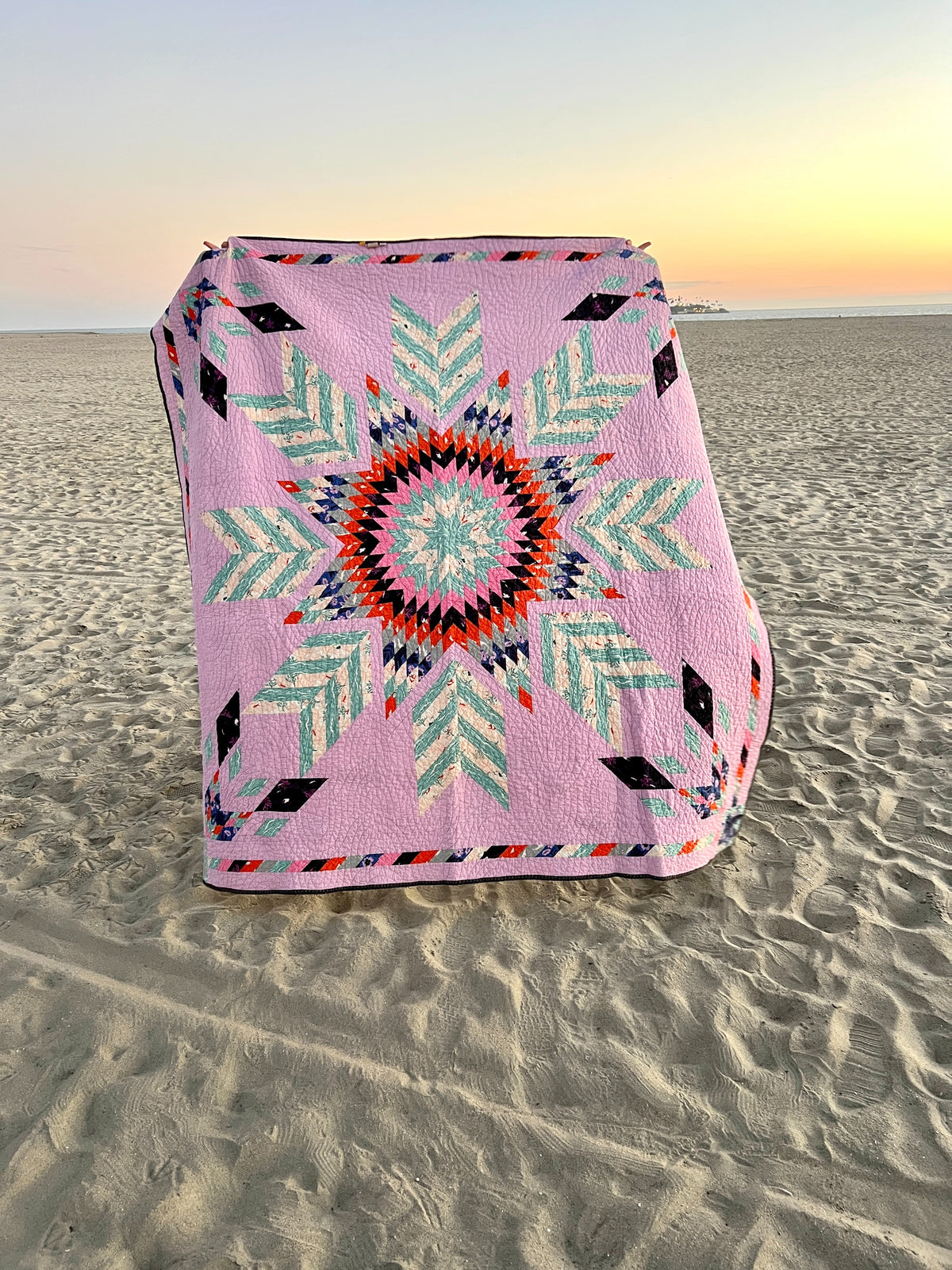 Great Plains Star Quilt Pattern - PDF quilt made by Jenni