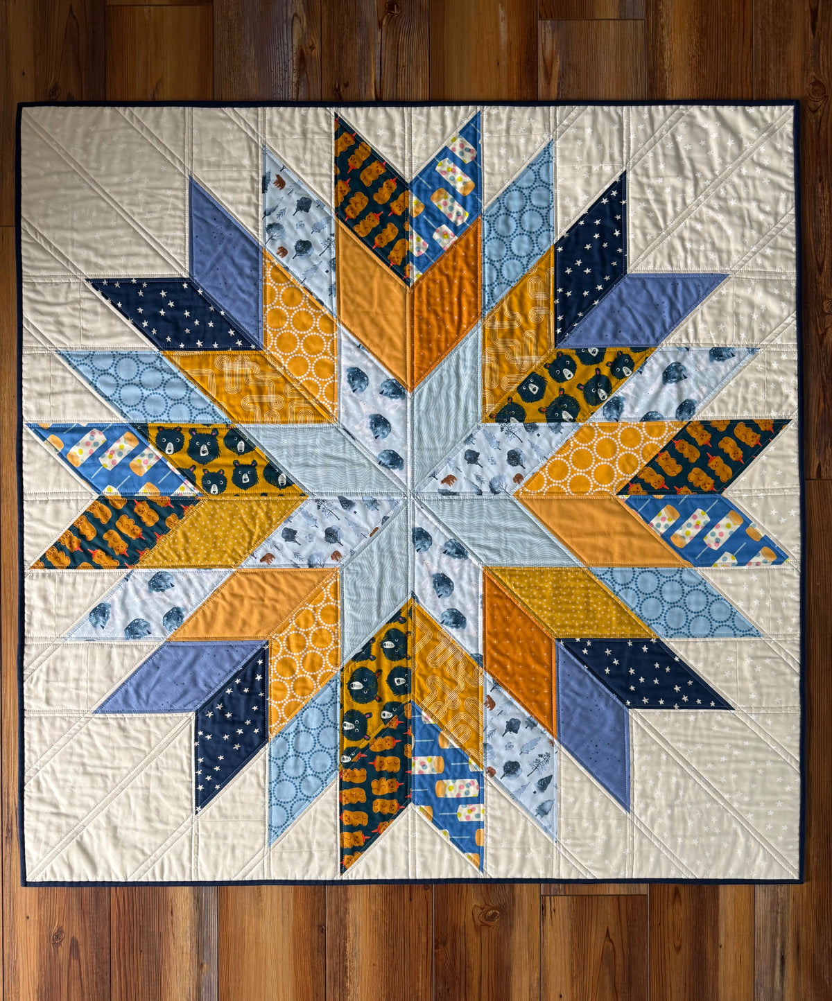 Homestead Star Quilt Pattern - PDF quilt made by Angela