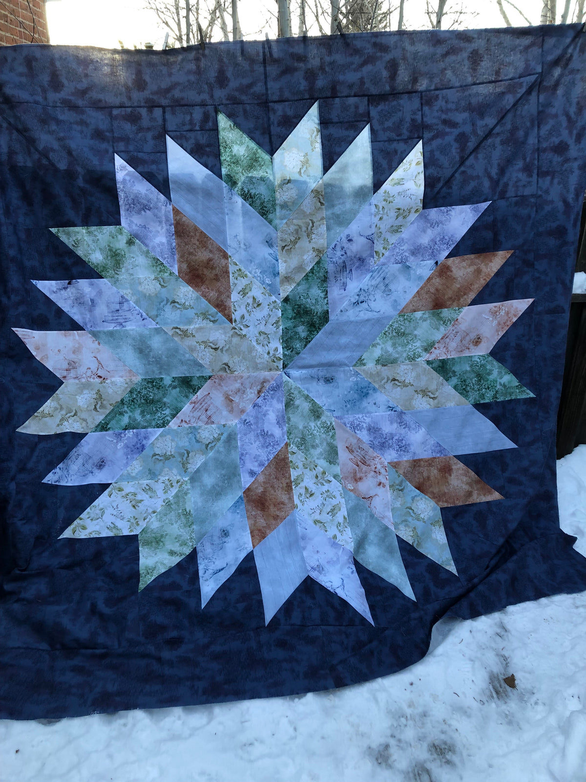 Homestead Star Quilt Pattern - PDF quilt made by Claudia