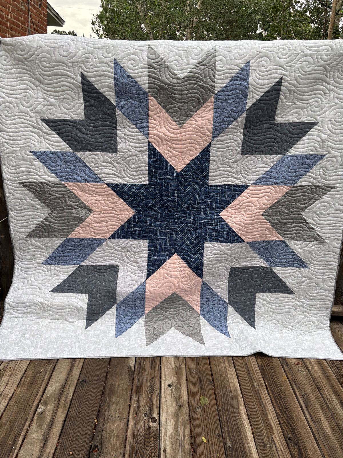 Homestead Star Quilt Pattern - PDF quilt made by Claudia
