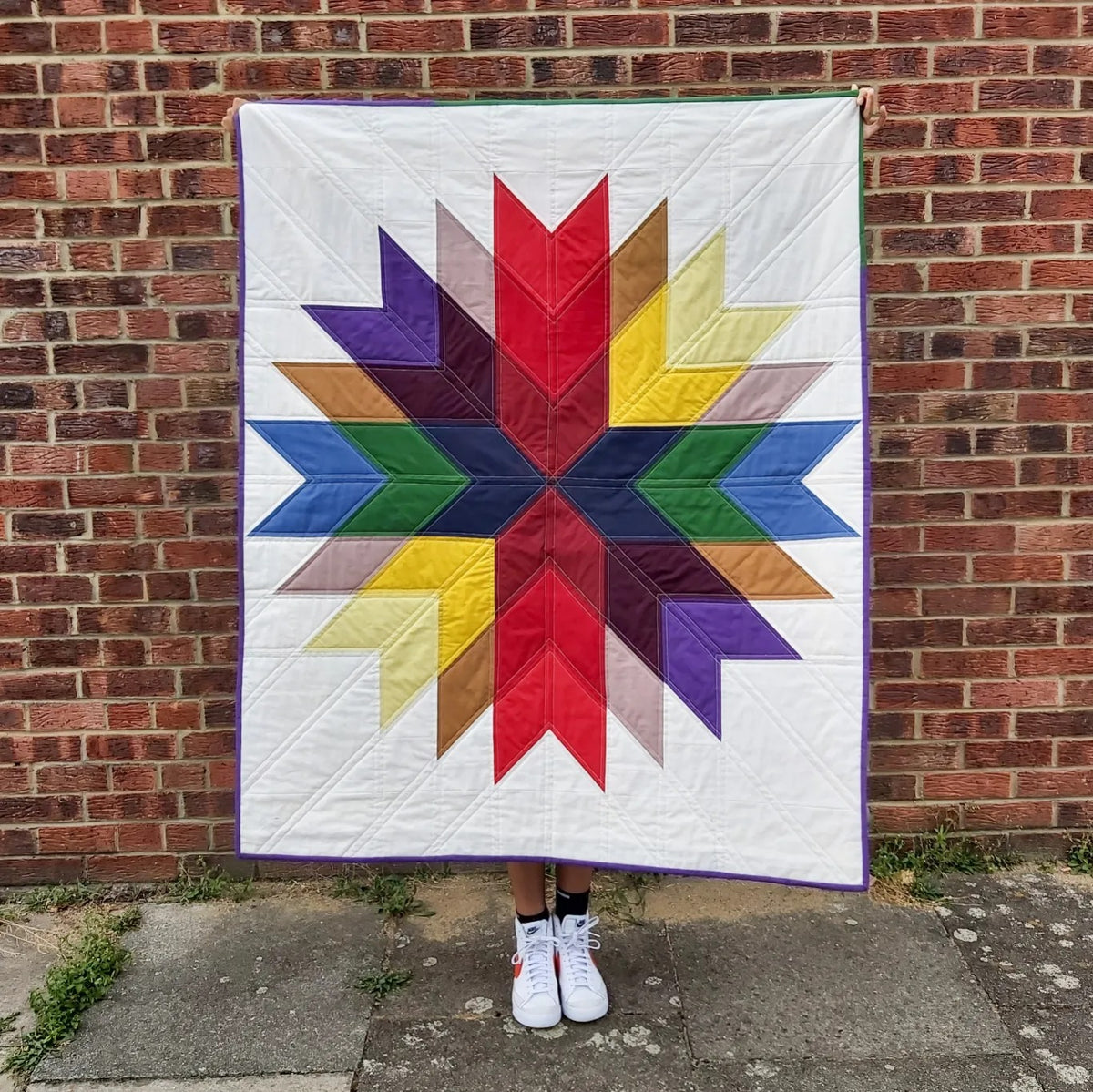 Homestead Star Quilt Pattern - PDF quilt made by Maxine