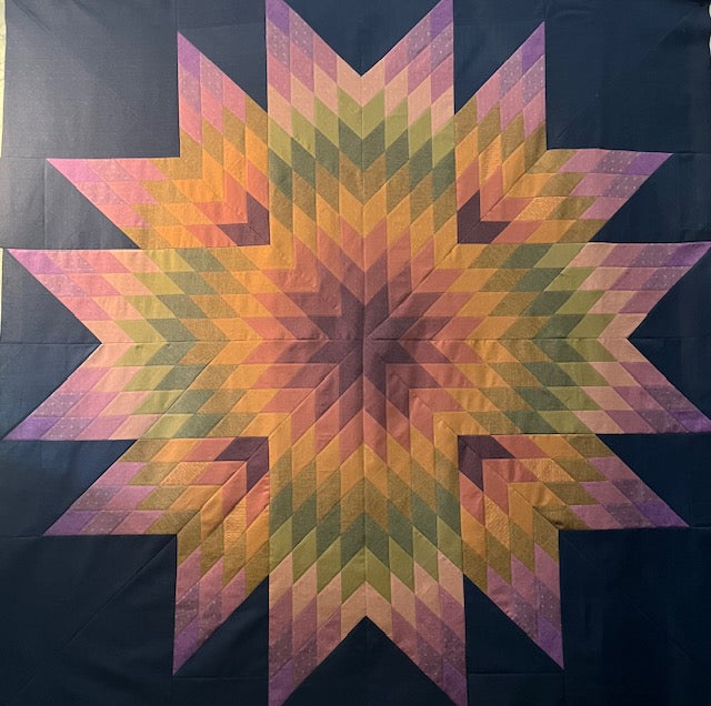 Western Sky Star Quilt Pattern - PDF quilt made by Kacie