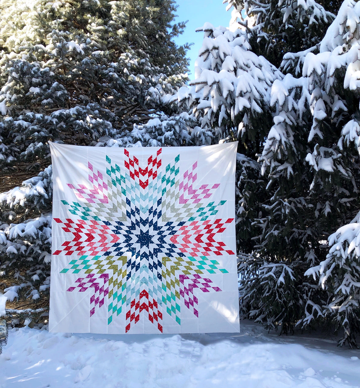 Big Sky Star Quilt Pattern - PDF quilt made by Ashley