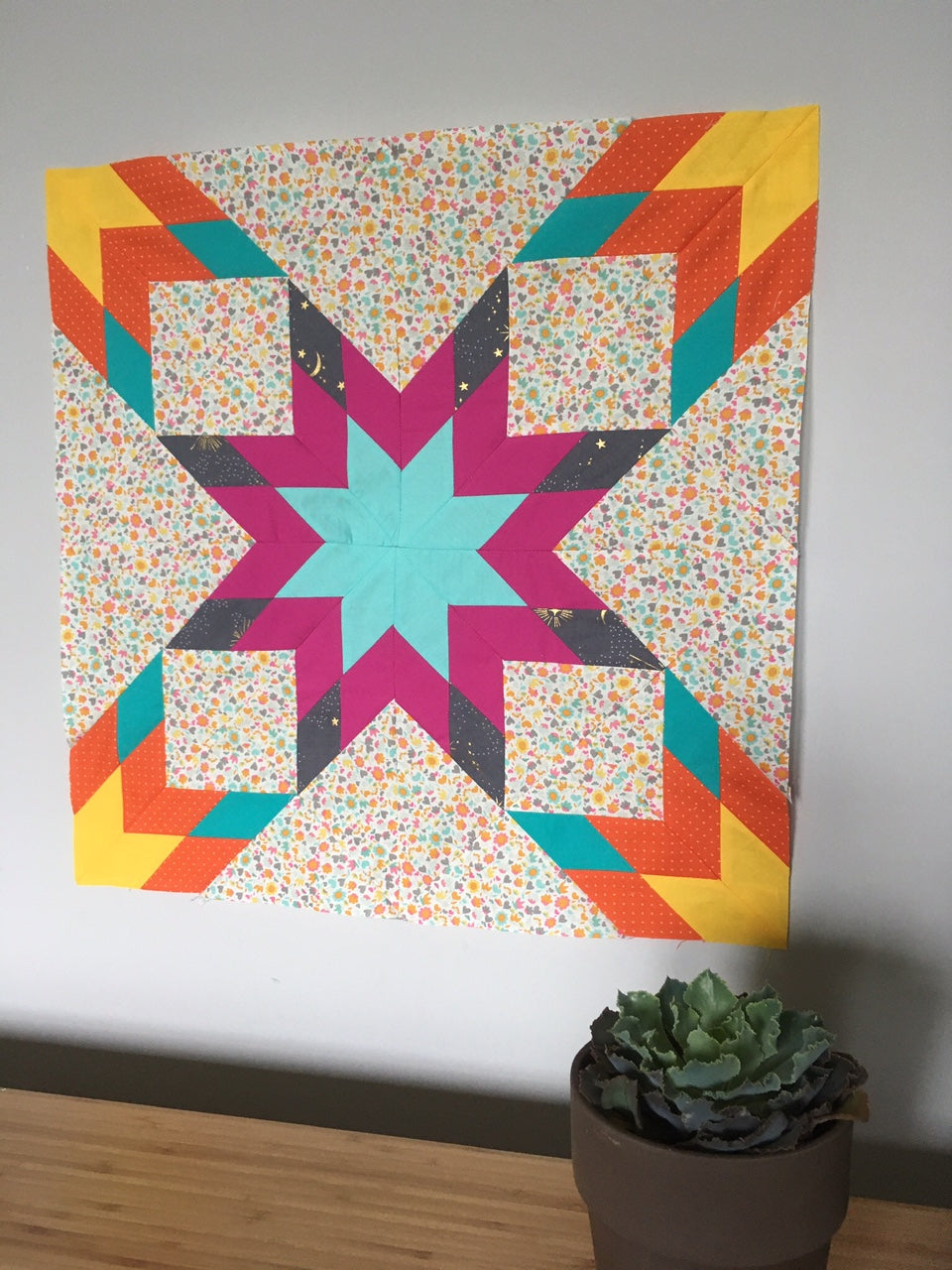Not Alone Star Quilt Pattern - PDF quilt made by Alaina