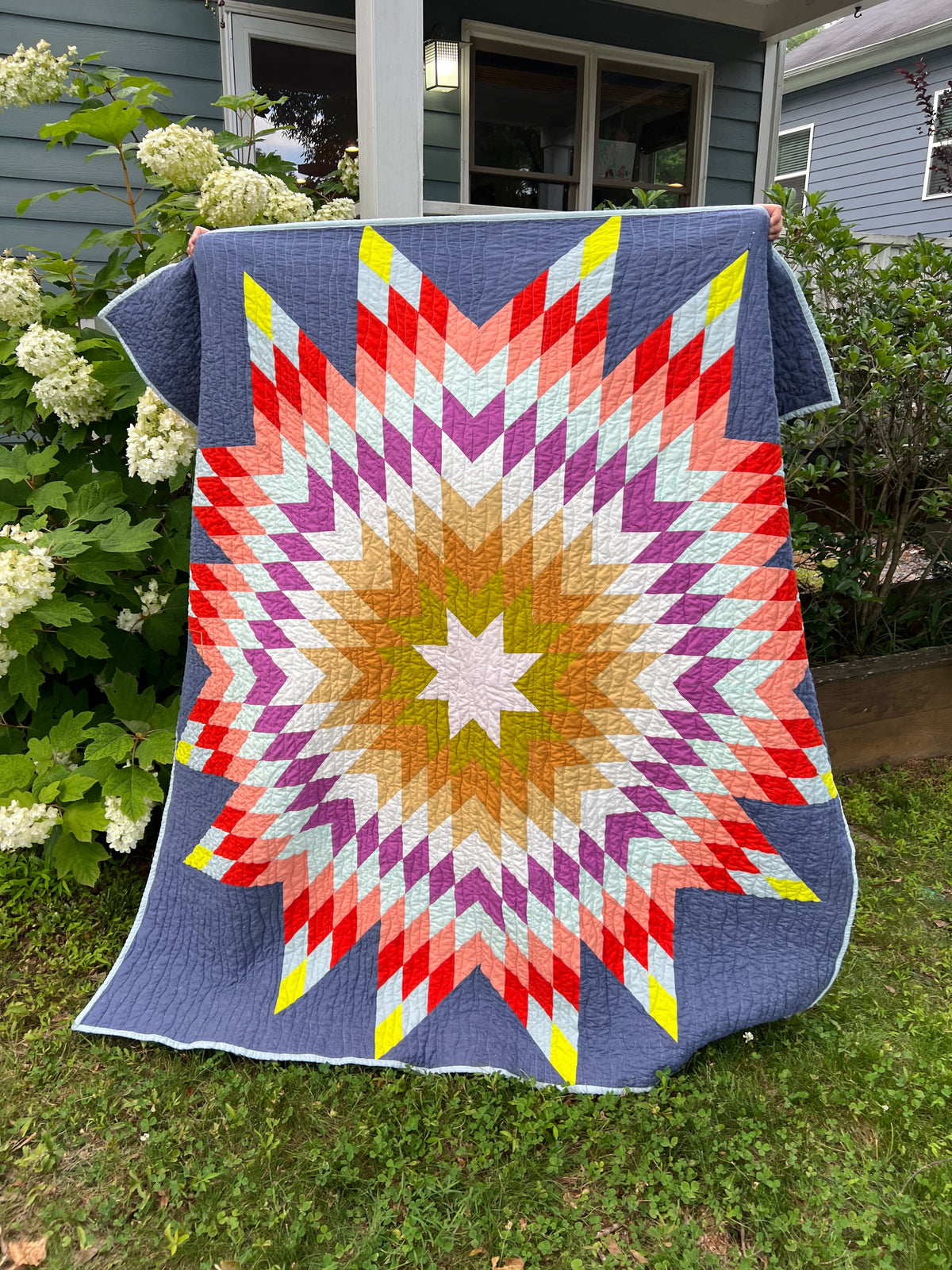 Western Sky Star Quilt Pattern - PDF quilt made by Leslie