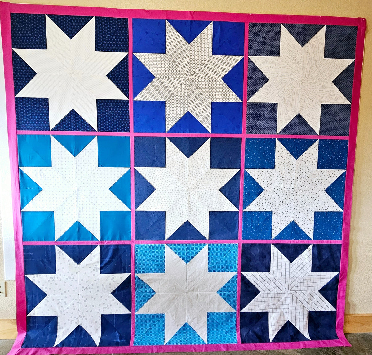 Y Not Star Quilt Pattern - PDF quilt made by Tina